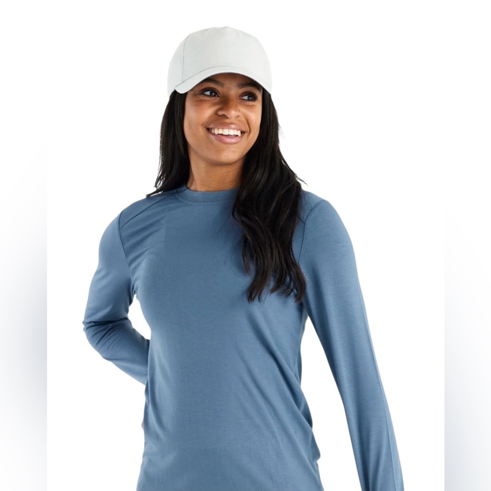 Free Fly Apparel Long Sleeve Top - Slate Blue
